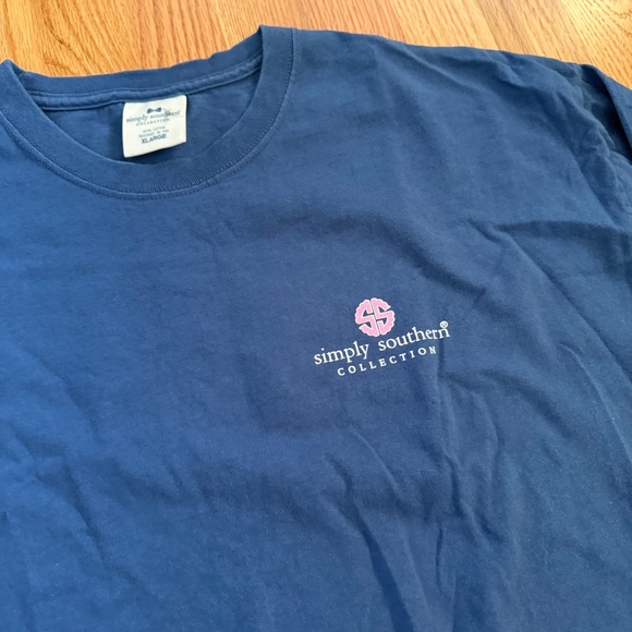 Simply Southern Women’s Blue Breast Cancer Cure Long Sleeve T-Shirt - Picture 2 of 9